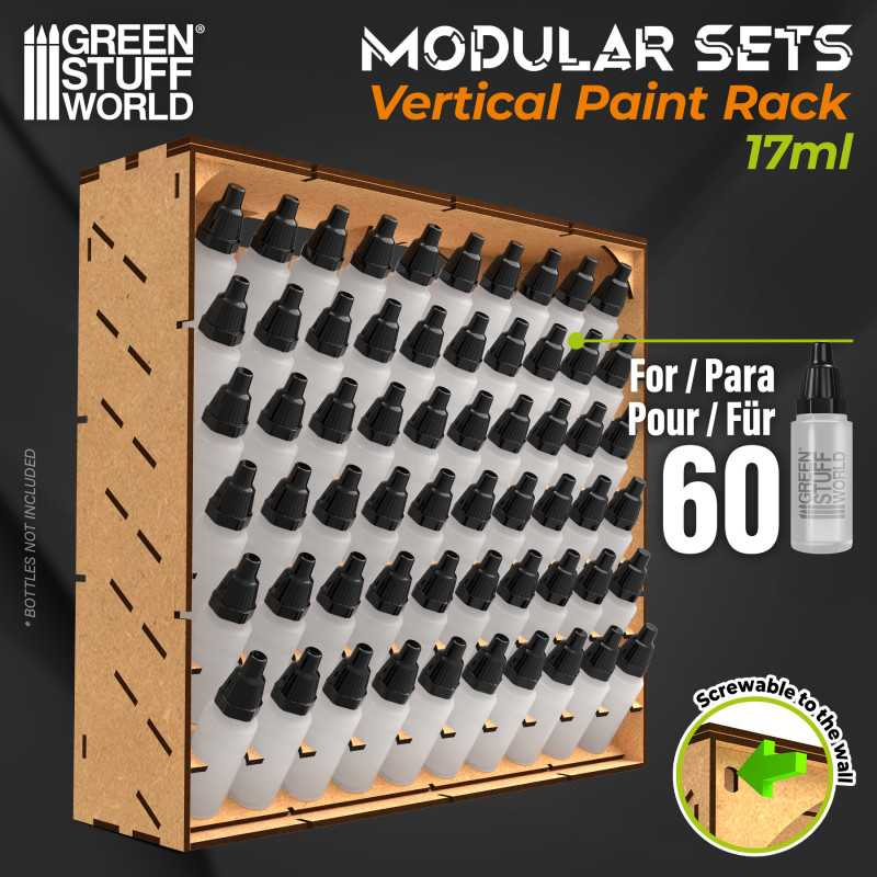 Green Stuff : Modular Paint Rack - VERTICAL 17ml | Hobby2000 Modélisme